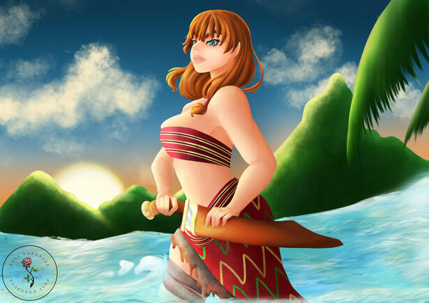 Splash Art - Paraiso’s MC | PH Folklore Game Concept (2023)